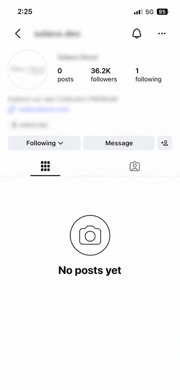 Instagram акаунт с 36.200 последователи
