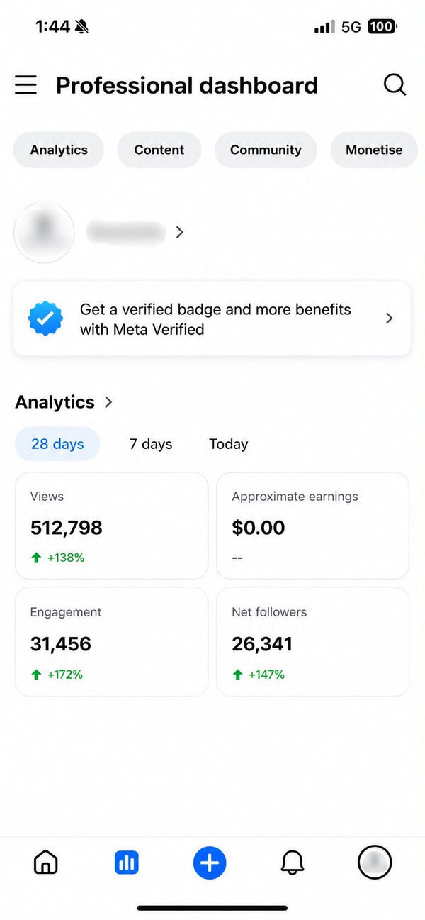 Facebook акаунт с 26.300 последователи